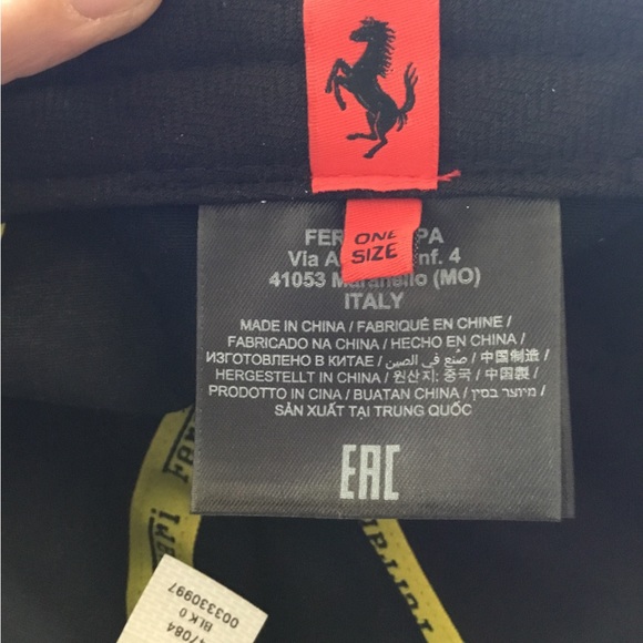 Ferrari Accessories Authentic Ferrari Cotton Twill Baseball Hat